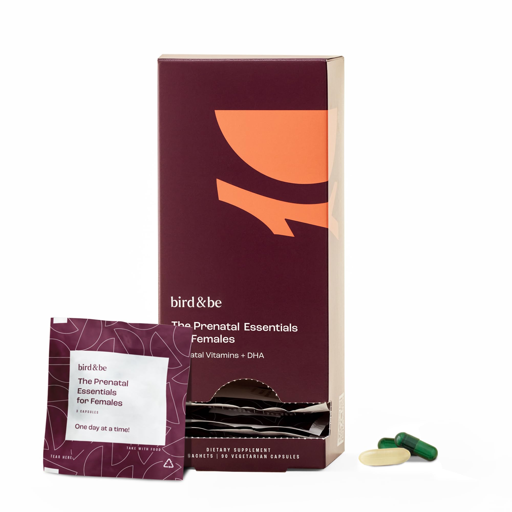 The Prenatal Essentials for Females - Vitamins to Support Pregnancy - Folic Acid, Methylated Folate, DHA (Omega-3), Choline and More - 30-Day Supply (HSA/FSA Eligible)