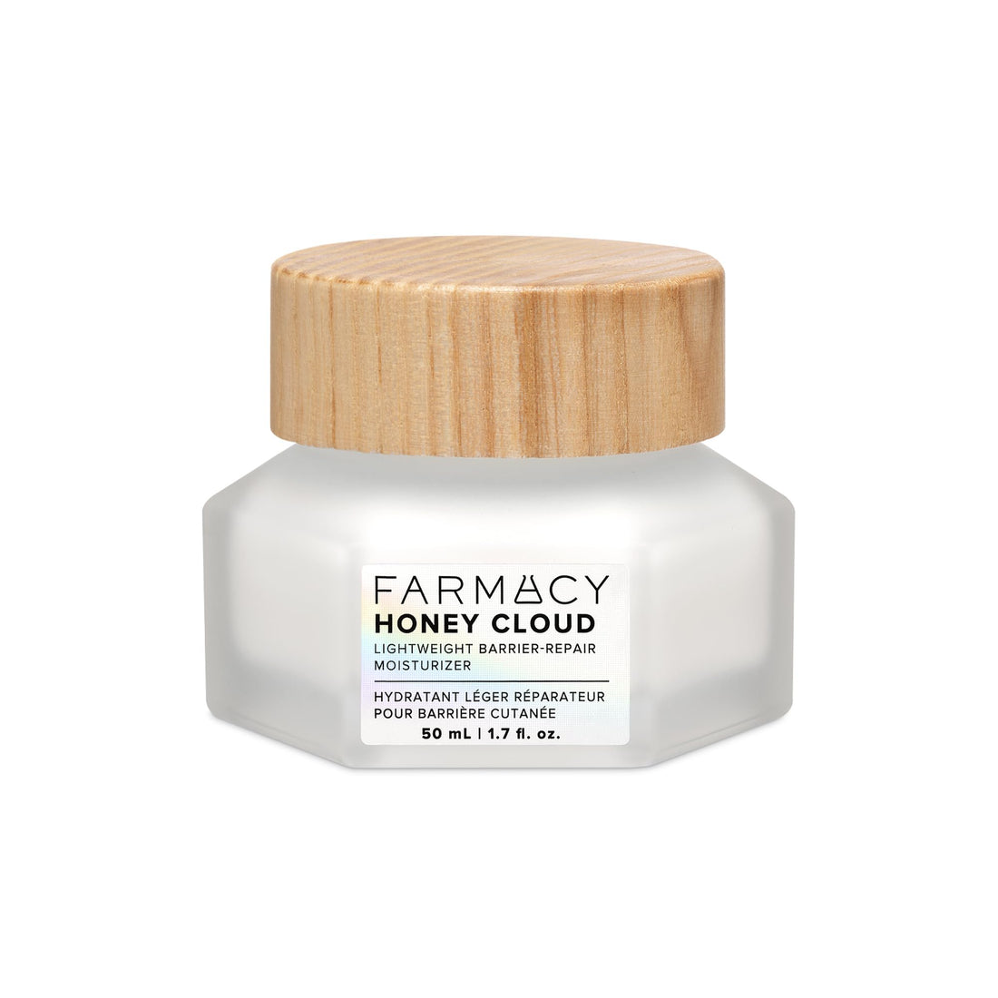Farmacy Honey Cloud Lightweight Face Moisturizer - Silky & Hydrating Face Lotion Infused with Hyaluronic Acid, Peptides & Chamomile - Soothing Daily Facial Moisturizer for Sensitive Skin (50ml)