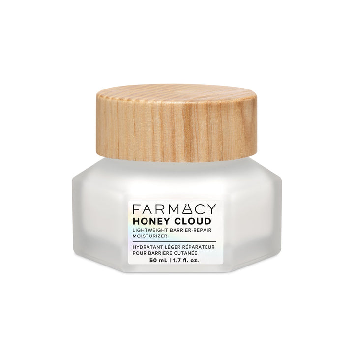 Farmacy Honey Cloud Lightweight Face Moisturizer - Silky & Hydrating Face Lotion Infused with Hyaluronic Acid, Peptides & Chamomile - Soothing Daily Facial Moisturizer for Sensitive Skin (50ml)