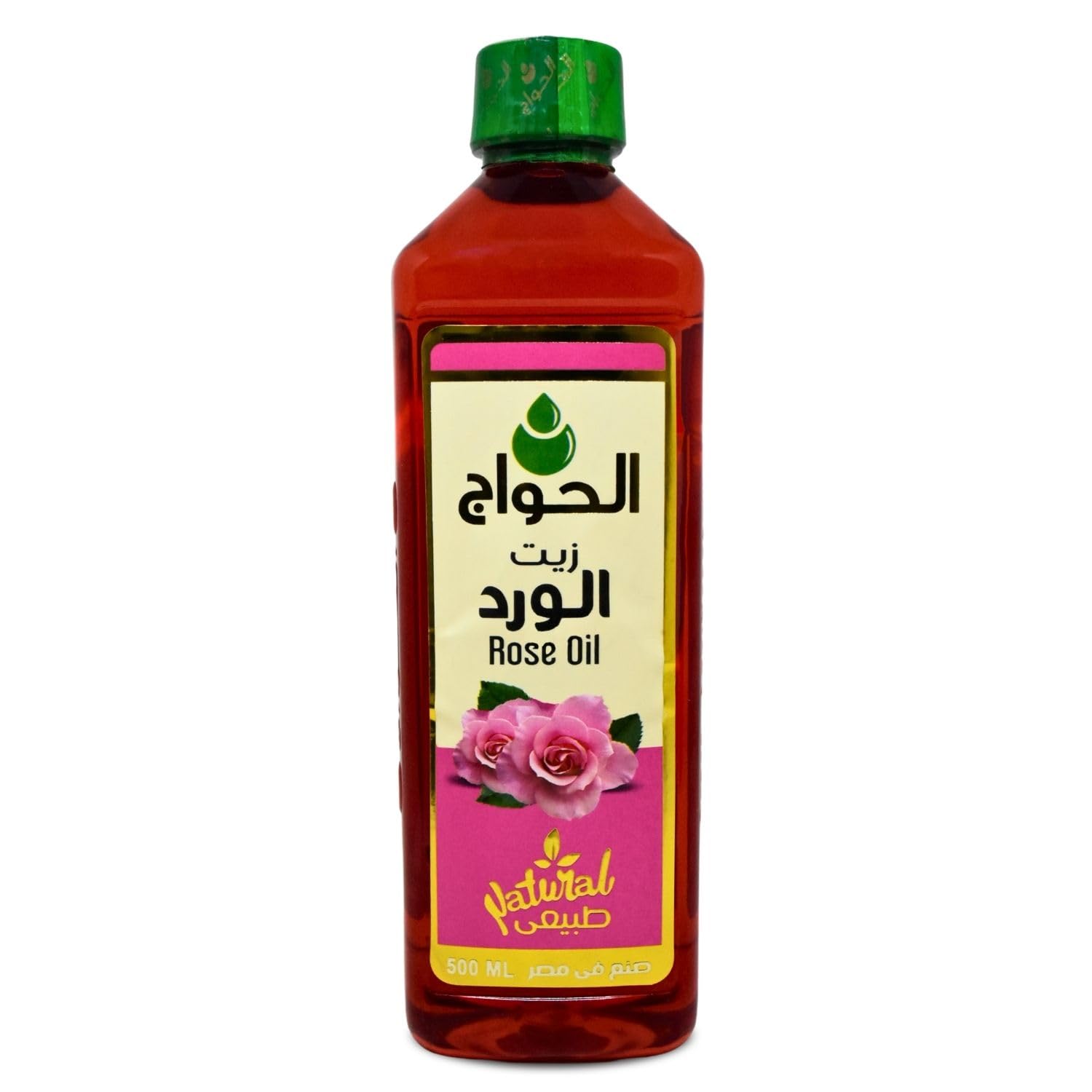bonballoon Pure & Natural Rose Oil Cold Pressed Al Hawaj Elhawag El Hawag Original for Body And Hair (1 Pack = 16.9 oz / 500 ml)