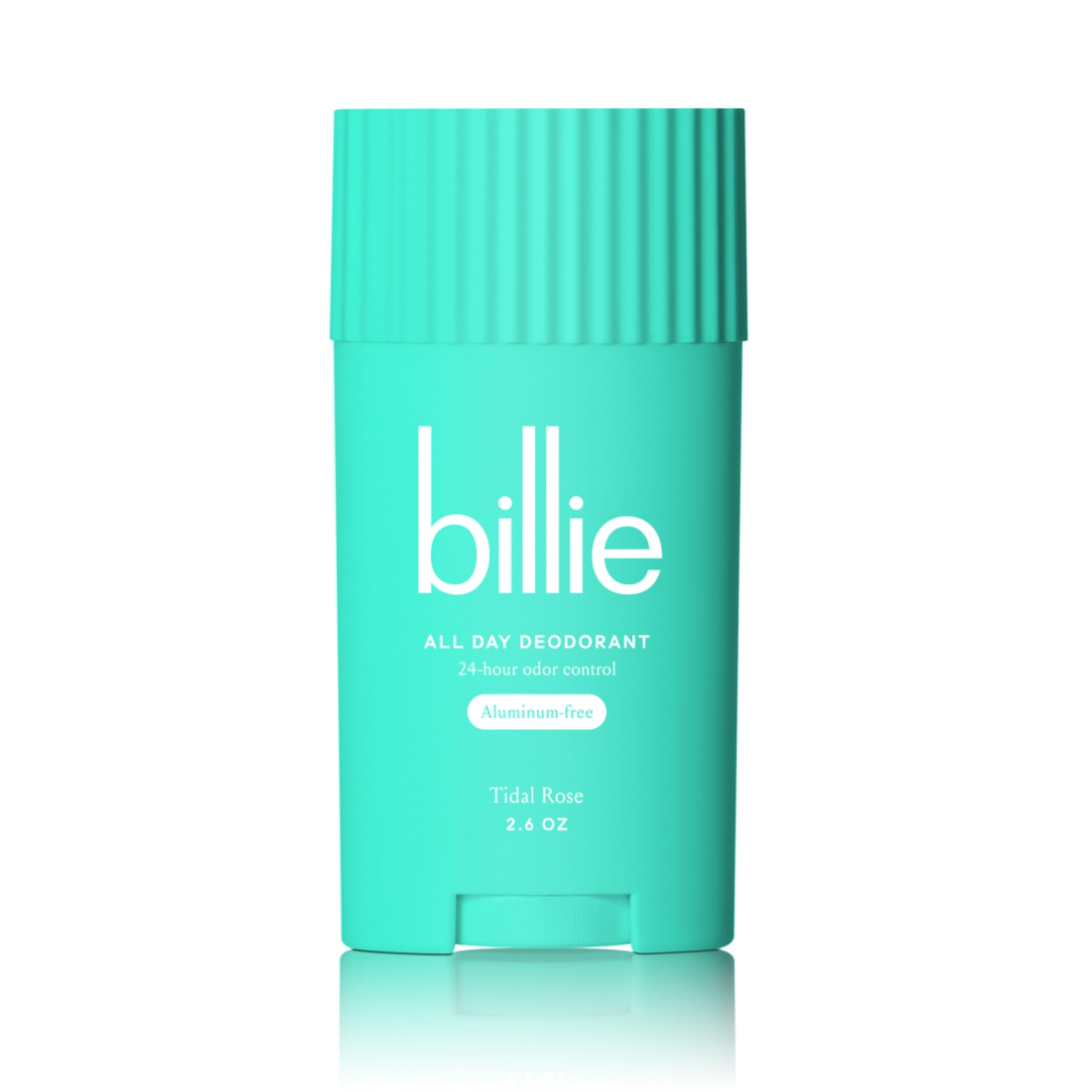 Billie All Day Deodorant, 24-hour Odor Protection, Aluminum-Free, Tidal Rose, 2.6oz