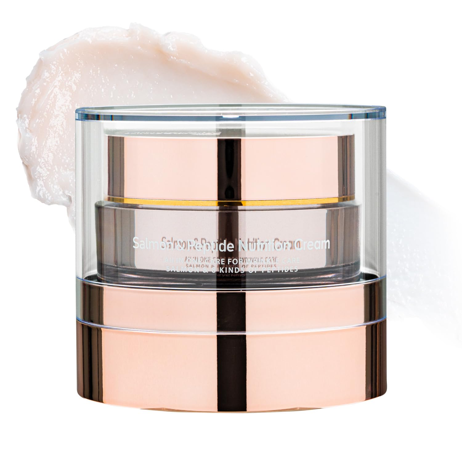 eyeNlip Salmon & Peptide Nutrition Cream – 1.76 fl oz– Deeply Hydrating Face Moisturizer with Collagen & Peptides for Dry, Aging Skin – Korean Skincare for Soothing Redness and Improving Elasticity