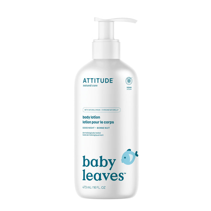 attitude baby leaves science natural body lotion almond milk 16 fl oz 473 ml