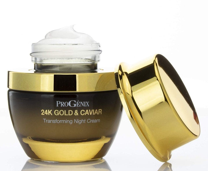 ProGenix Retinol Night Cream with Hyaluronic Acid, 24kt Gold and Vegan Green Caviar for Fine Lines, Wrinkles, and Dark Spots. 1 FL OZ (30 mL)