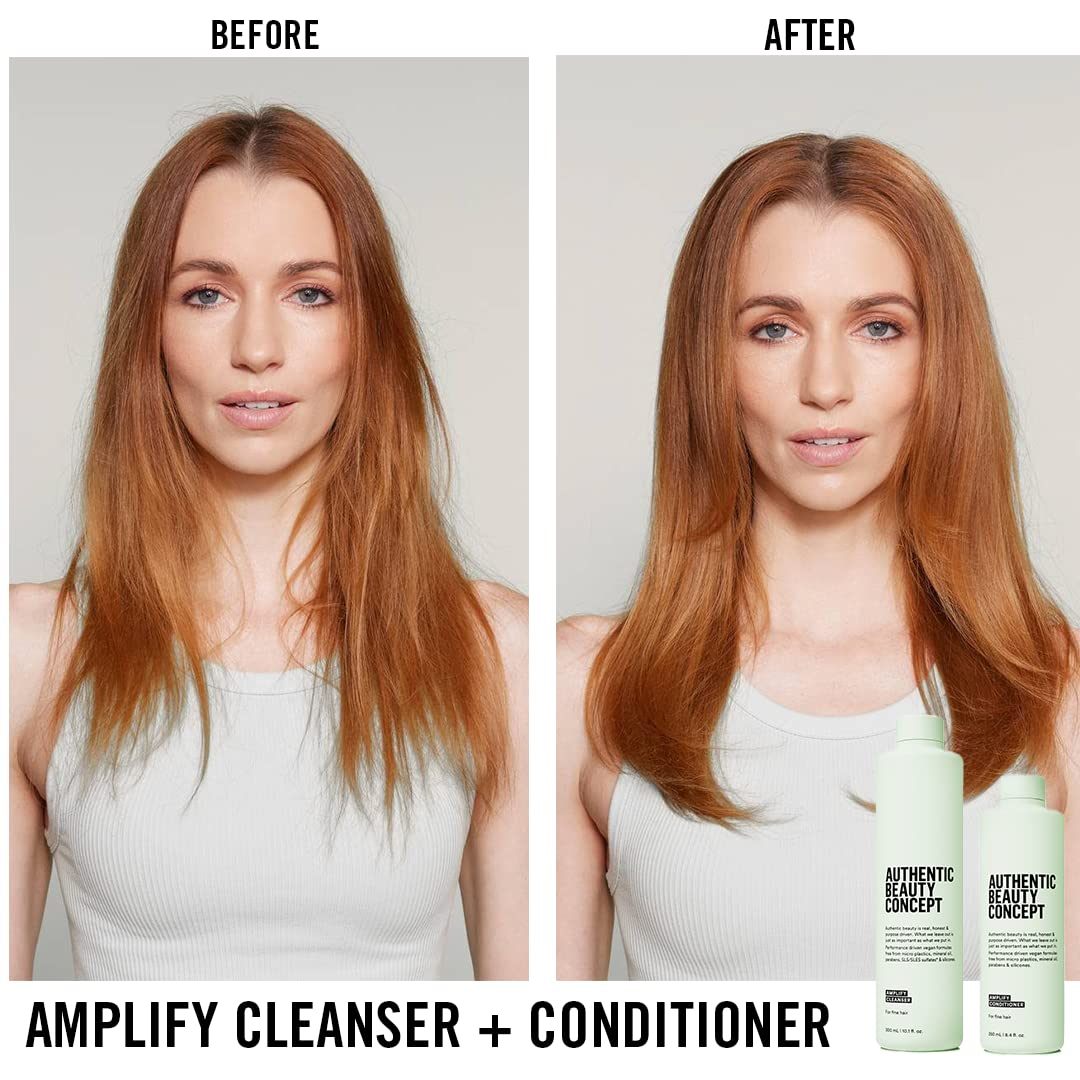 Authentic Beauty Concept Amplify Conditioner | Fine hair | Increases Body & Volume | Vegan & Cruelty-free | Silicone-free | 8.4 fl. oz.