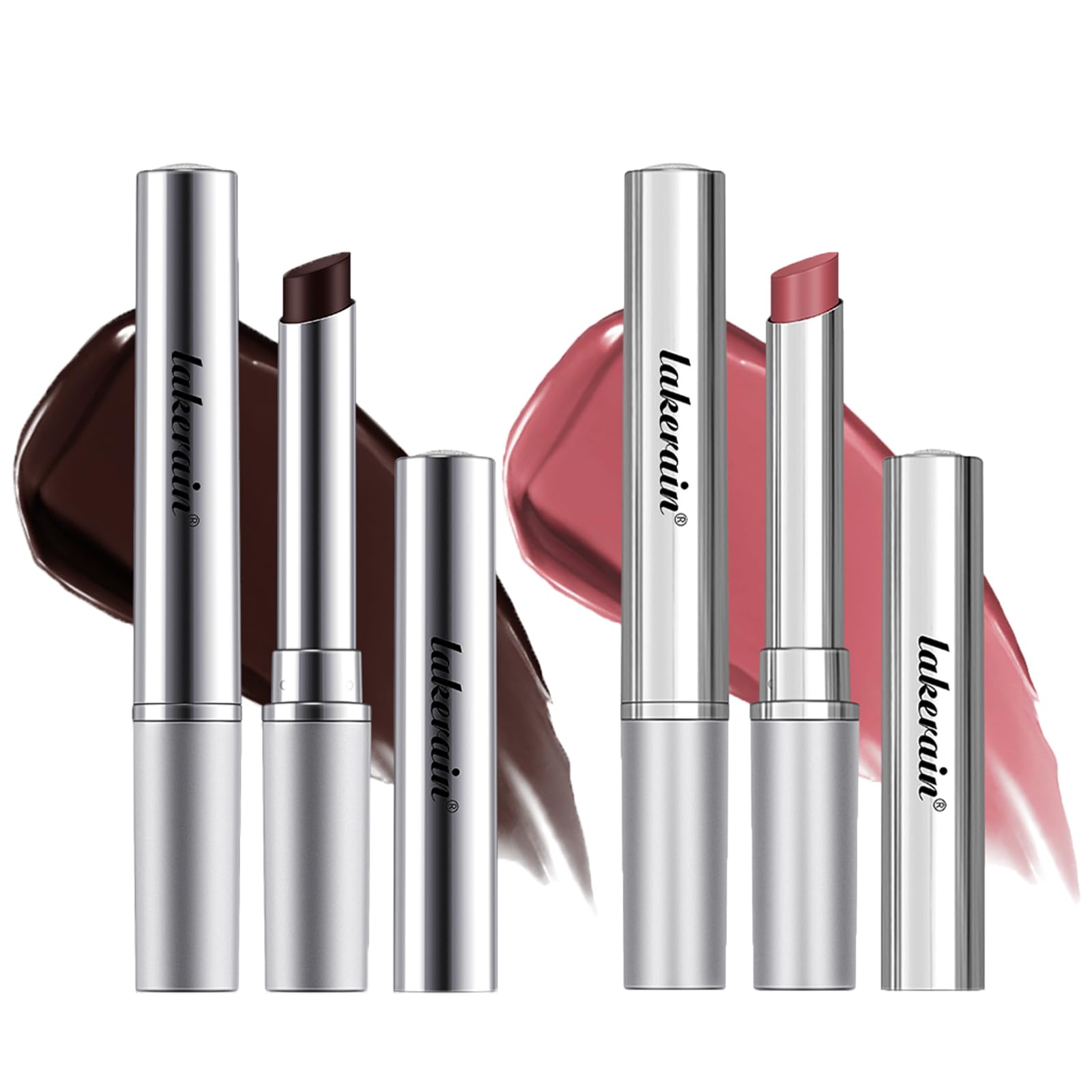 2PCS Almost Lipstick Tinted Lip Balm, Hydrating Sheer Formula Lip Care Balm, Natural Glossy Finish, Moisturizing Lipstick for Repairing Dry Lip