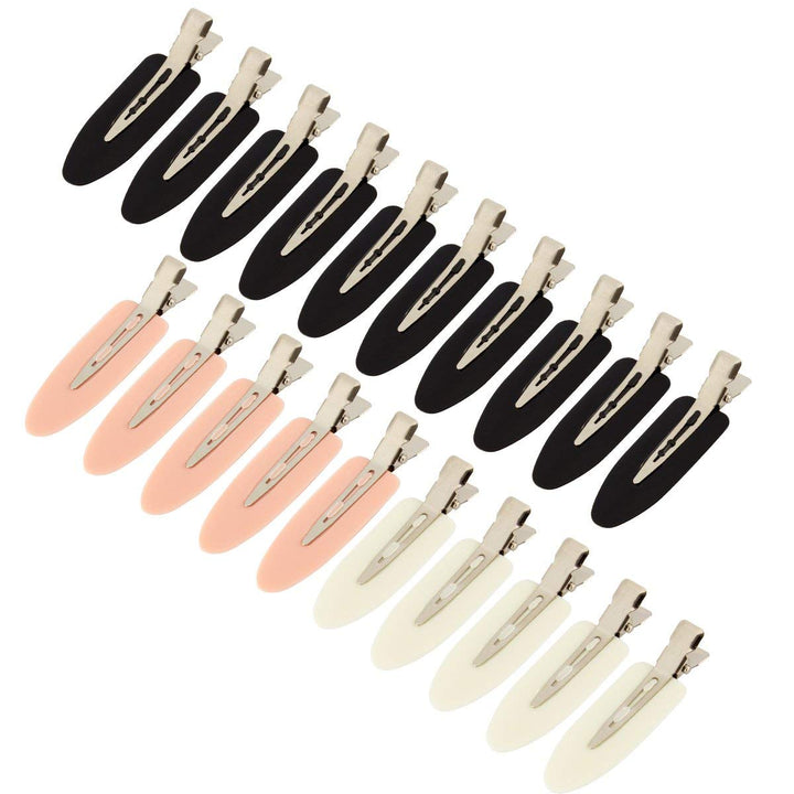 Madholly 20 pieces No Bend Hair Clips, Pin Curl Clips, No Crease Hair Clip for Hairstyle Bangs Waves Makeup Application