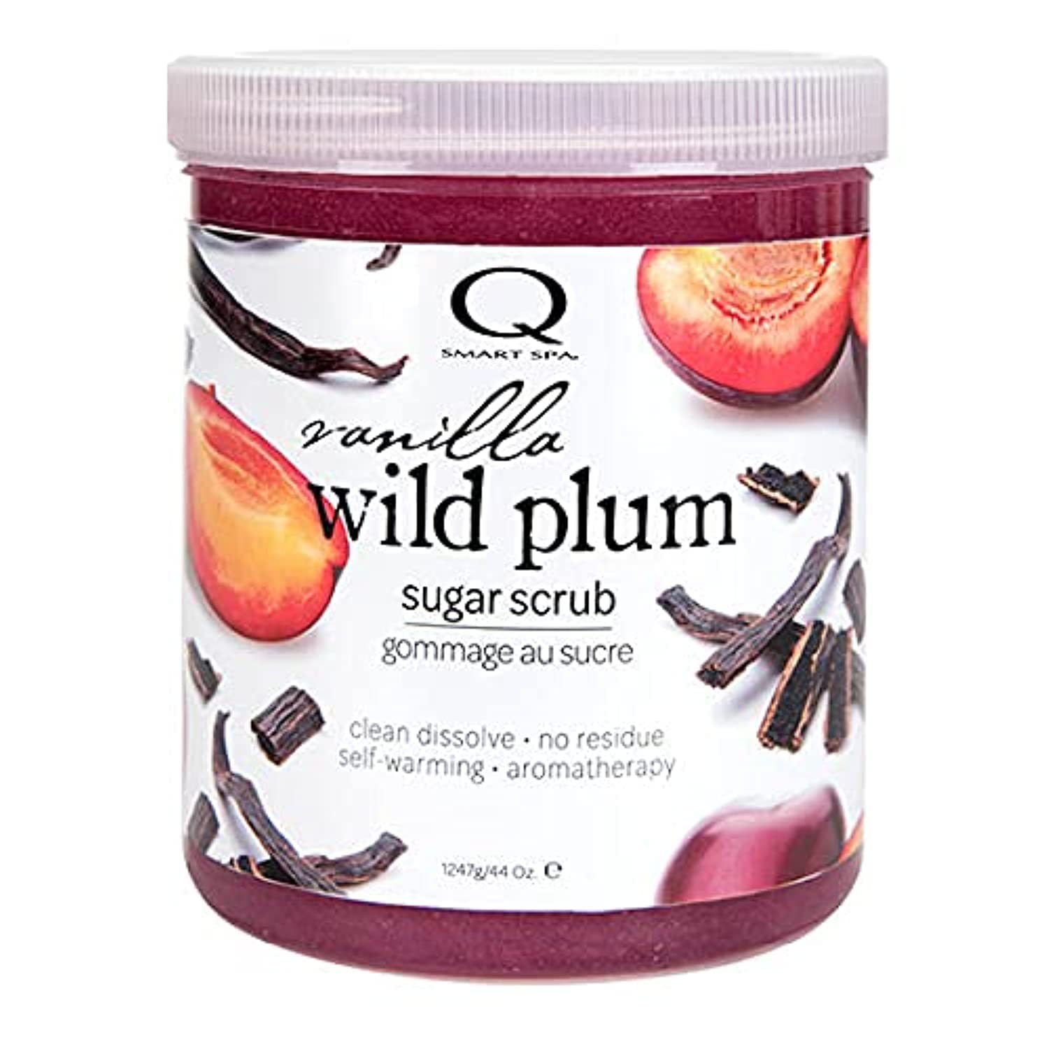 Qtica Smart Spa Sugar Scrub Vanilla Wild Plum 44 oz