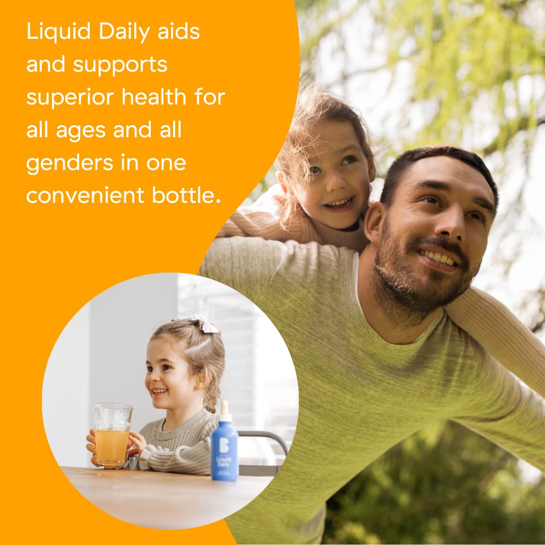 Better Family - Liquid Daily Multivitamin - All-in-One Wellness Drop - All Ages & Genders - Methylated Vitamins - No Sugar or Artificials - Gluten Free, Non-GMO - Dietary Supplement - 2oz (60 ml)