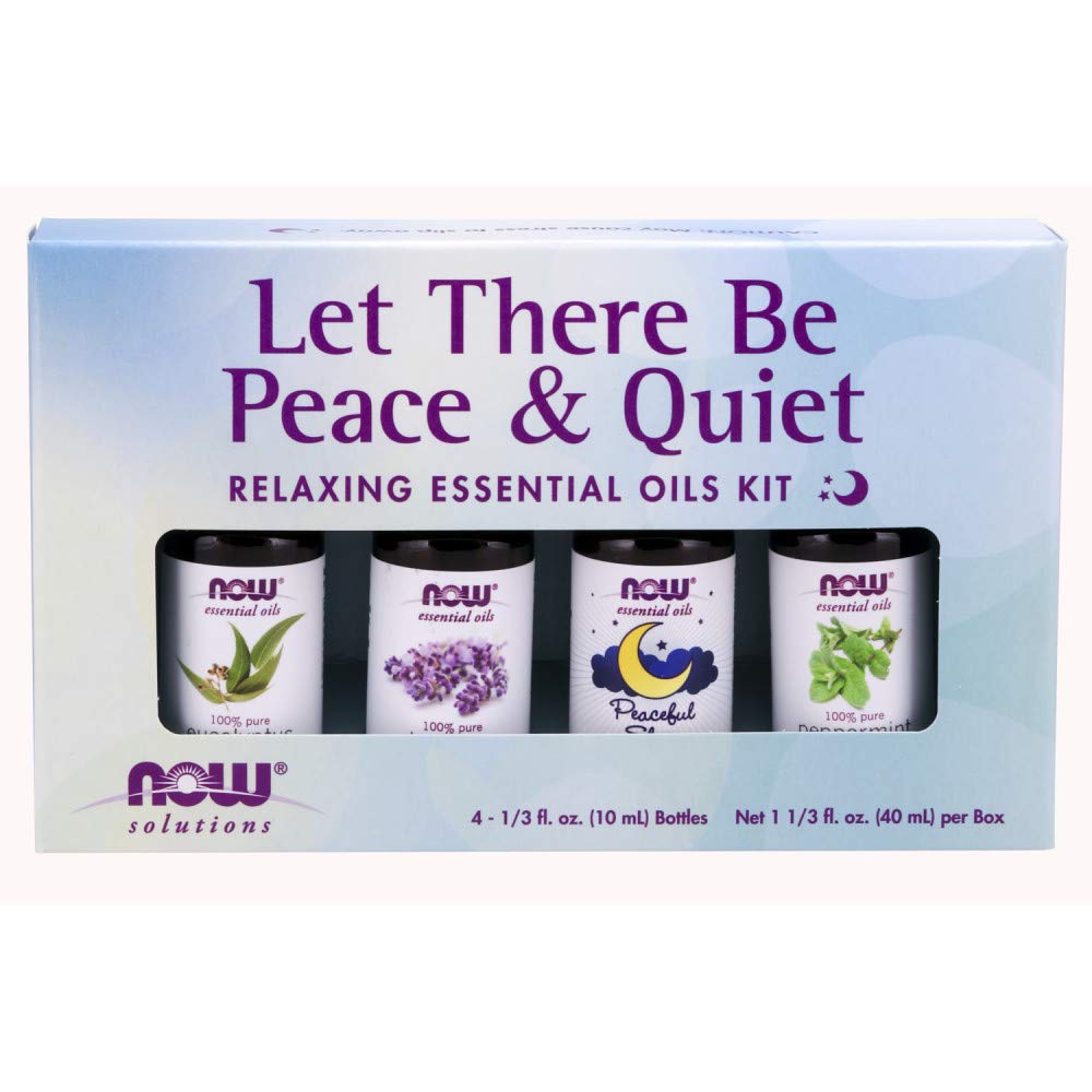NOW Let There Be Peace and Quiet Relaxing Essential Oil Kit