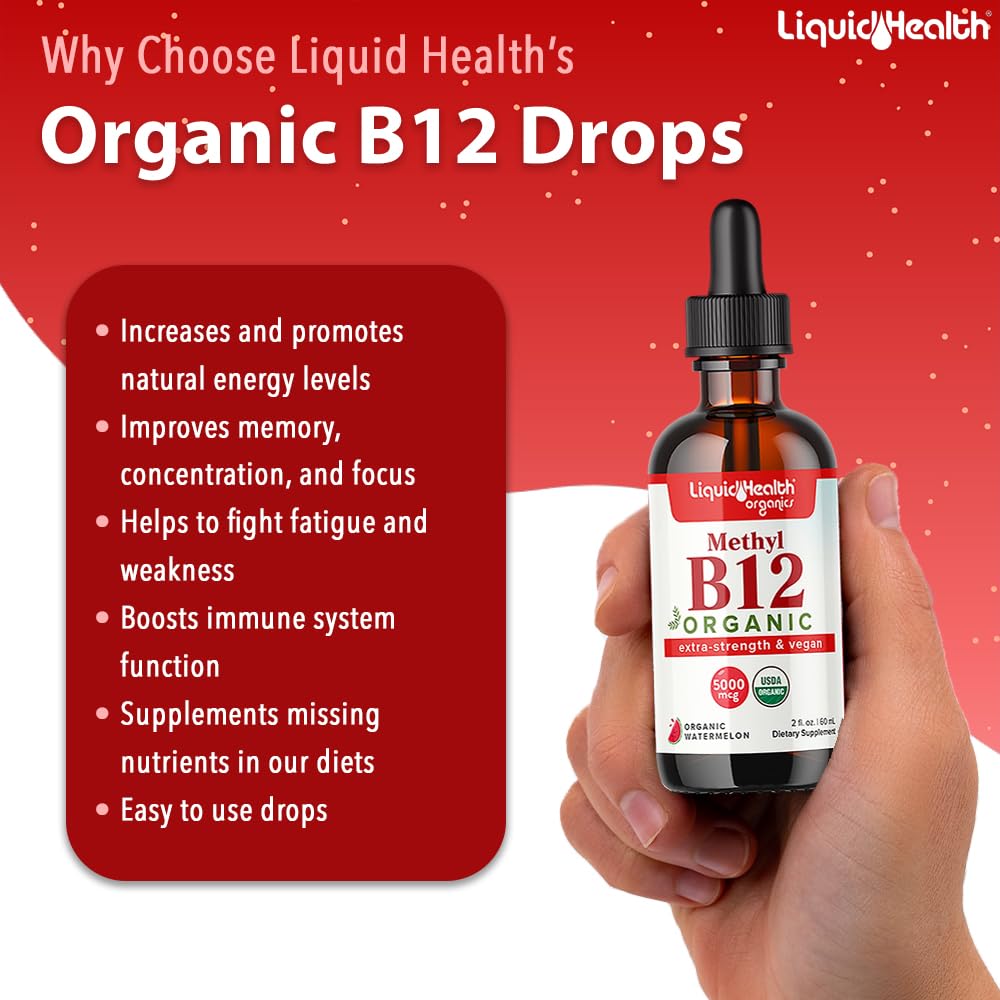 LIQUIDHEALTH Vegan Daily Essentials Vitamin Starter Kit with Organic Methyl B12 Drops, Vegan Liquid Collagen + Biotin, Vegan Liquid Iron, Vegan Vitamin D3 Drops - 100% Plant-Based Vitamin Supplements