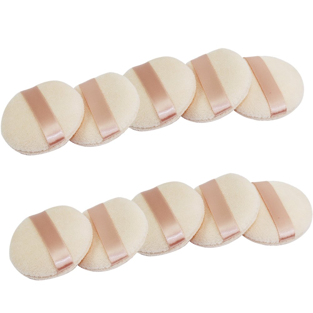 Joly Powder Puff For Makeup Face Powder (10 Pieces)