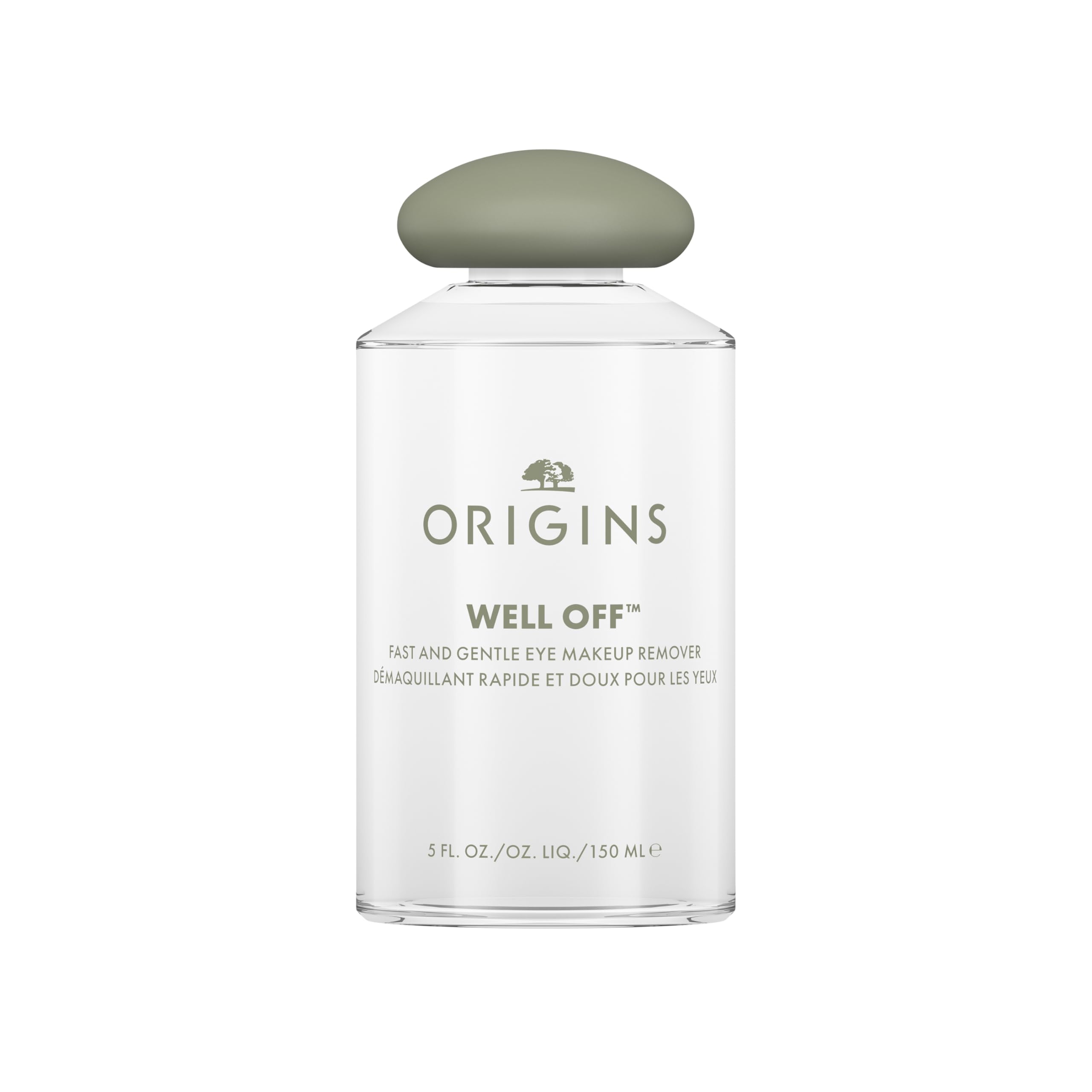 Origins Well Off Fast And Gentle Eye Makeup Remover | Ophthalmologist Tested | Non-Greasy + Non-Irritating | For All Skin Types, 5 Fl Oz