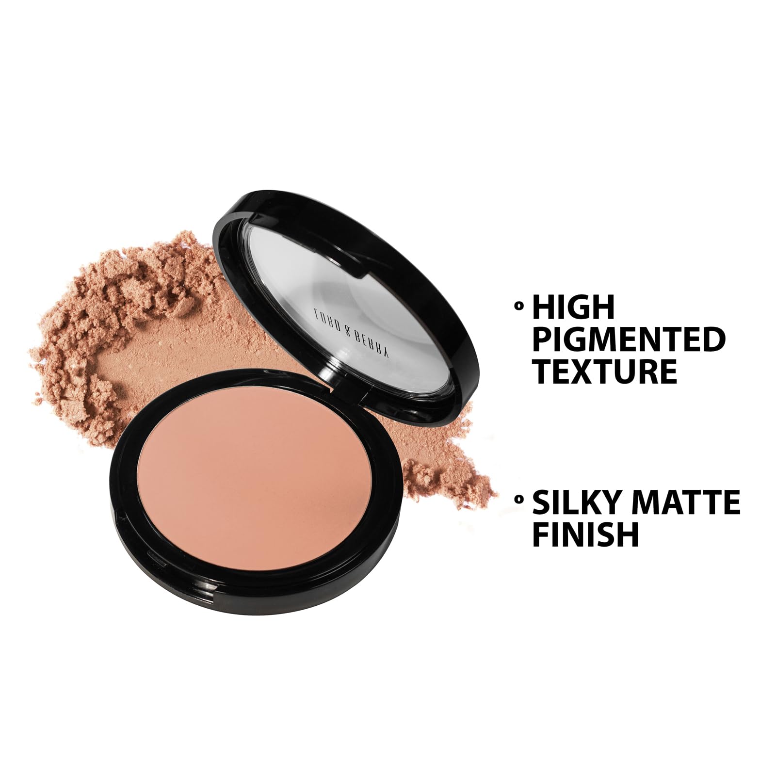 Lord & Berry BRONZER Face Powder Bronzer, Lightweight and High Pigmented with Matte Finish, Sienna