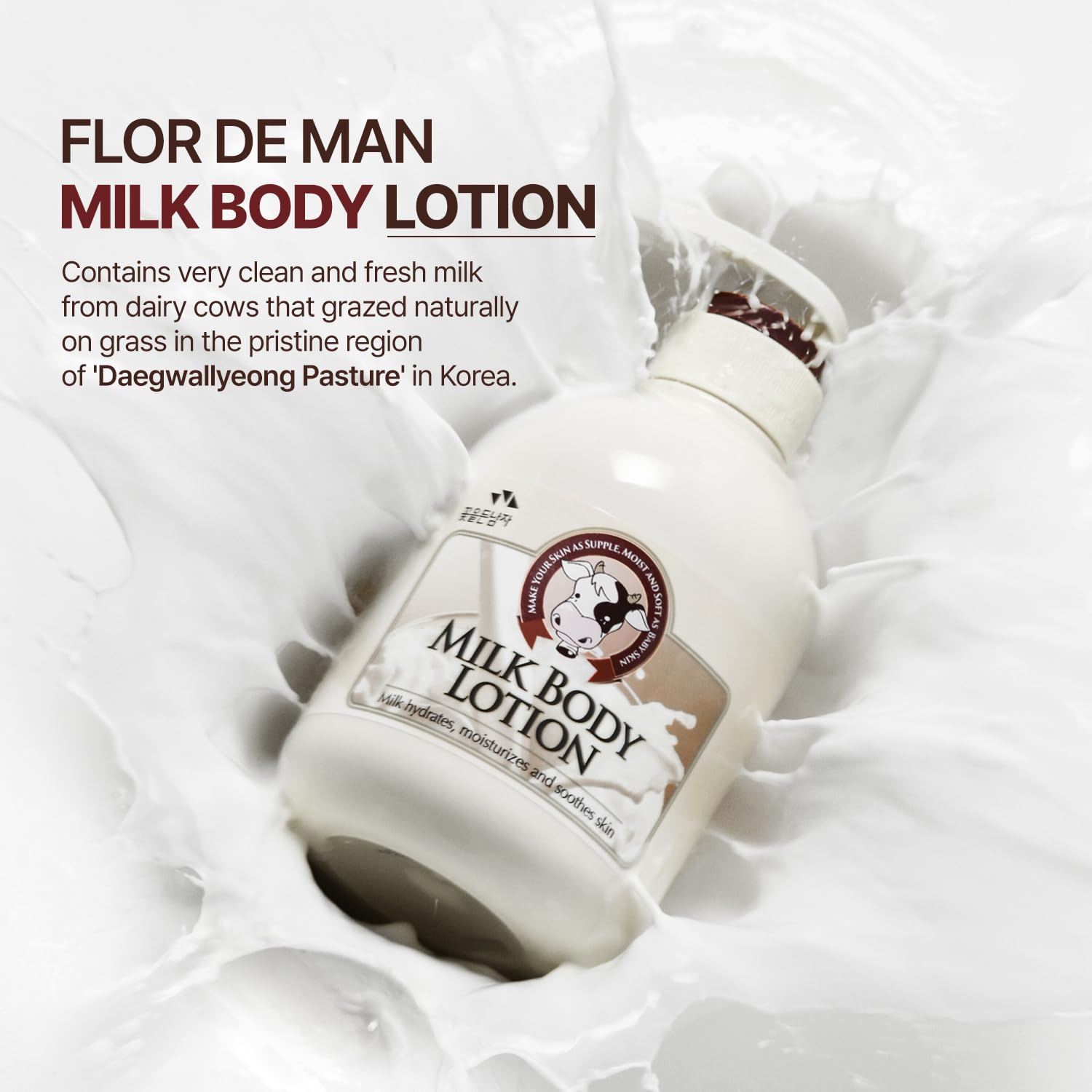 Somang Milk Body Lotion 500ml (Milk Hydrates, Moisturizes and Soothes Skin)