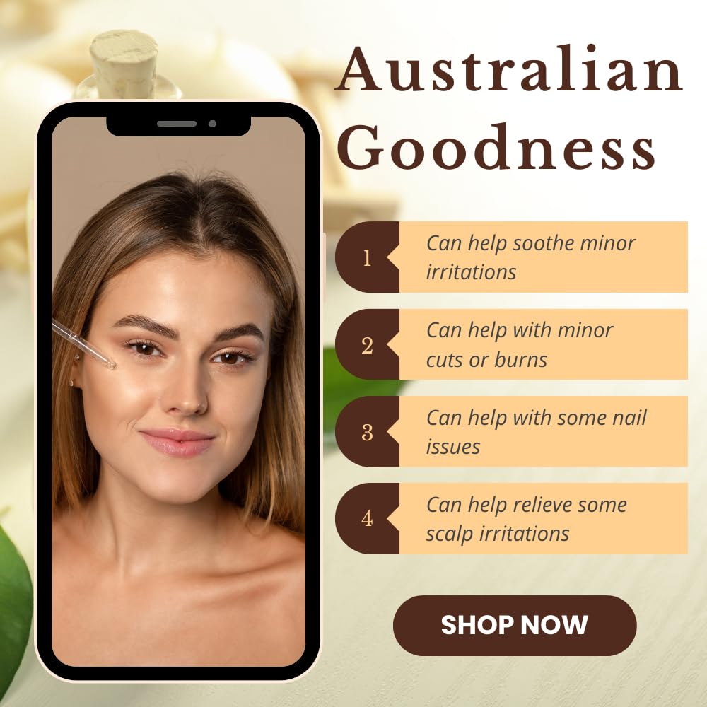 Christina Moss Naturals Organic Tea Tree Oil, USDA and QAI Certified, Hexane Free, Meleleuca Alternifolia Imported from Australia
