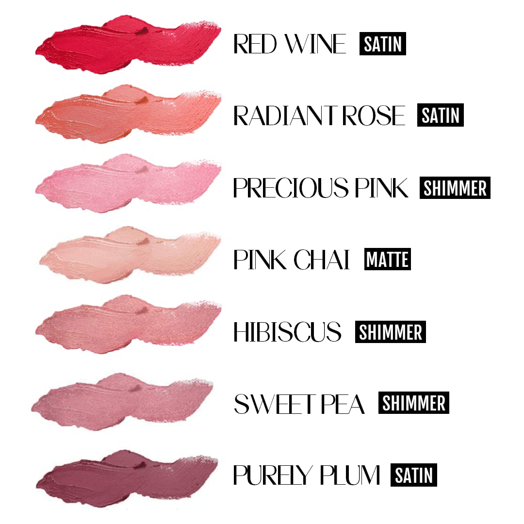 Best Organic 100% Natural Non-GMO Vegan Hydrating Antioxidant-Rich Lipstick, Made in USA by BaeBlu, Radiant Rose