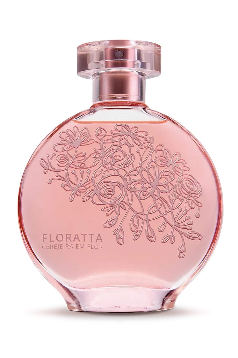 Floratta Cherry Blossom Eau de Toilette by O Boticario | Long Lasting Perfume | Fresh Smelling Floral Perfumes for Women (2.5 fl oz)