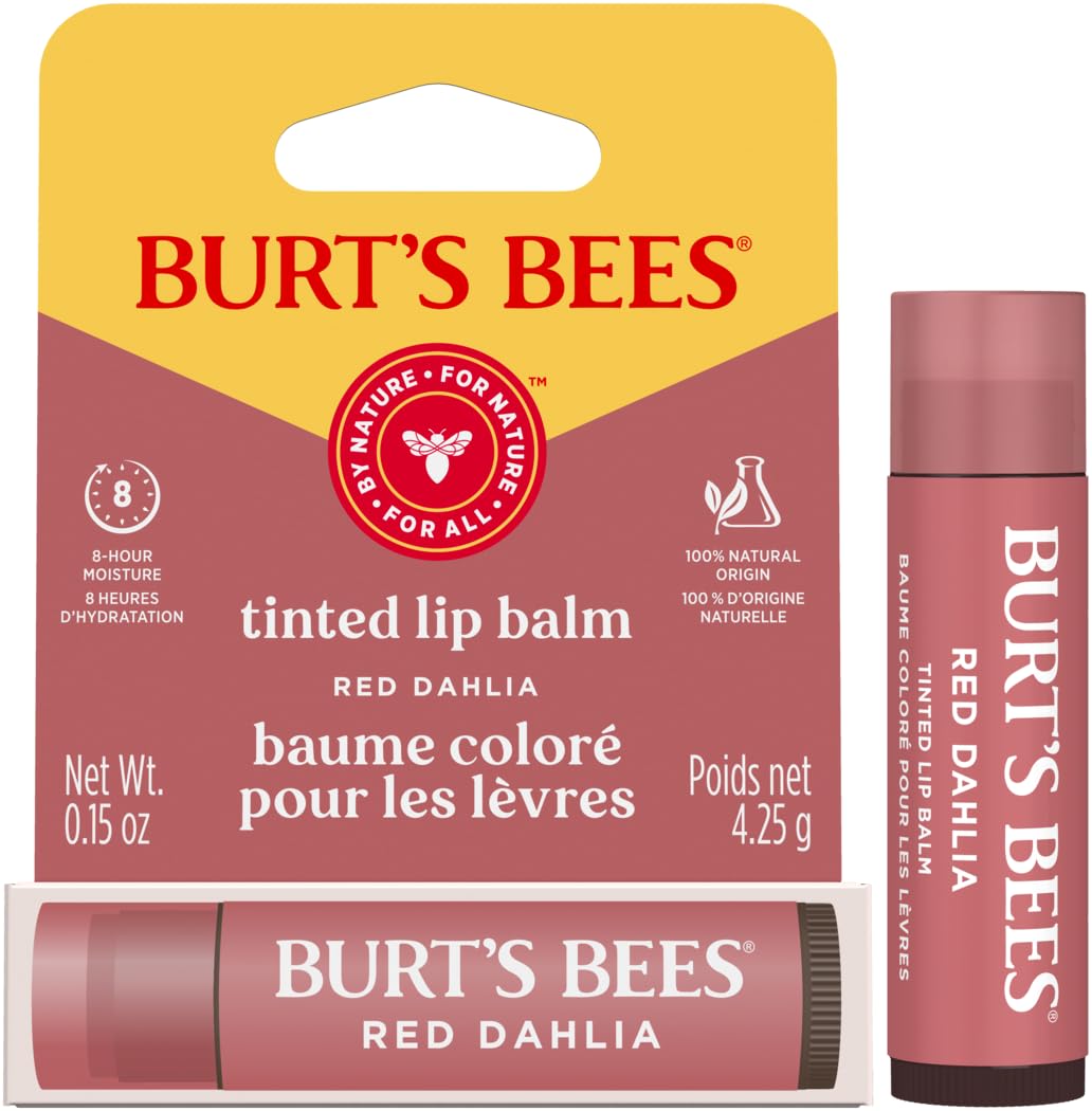 Burt's Bees Tinted Lip Balm Red Dahlia Blister 0.15oz