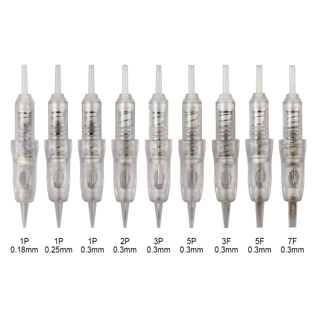 20pcs Permanent Makeup Shading Needles 3RL Eyebrow Shading Needles for Permanent Makeup Machine Pen