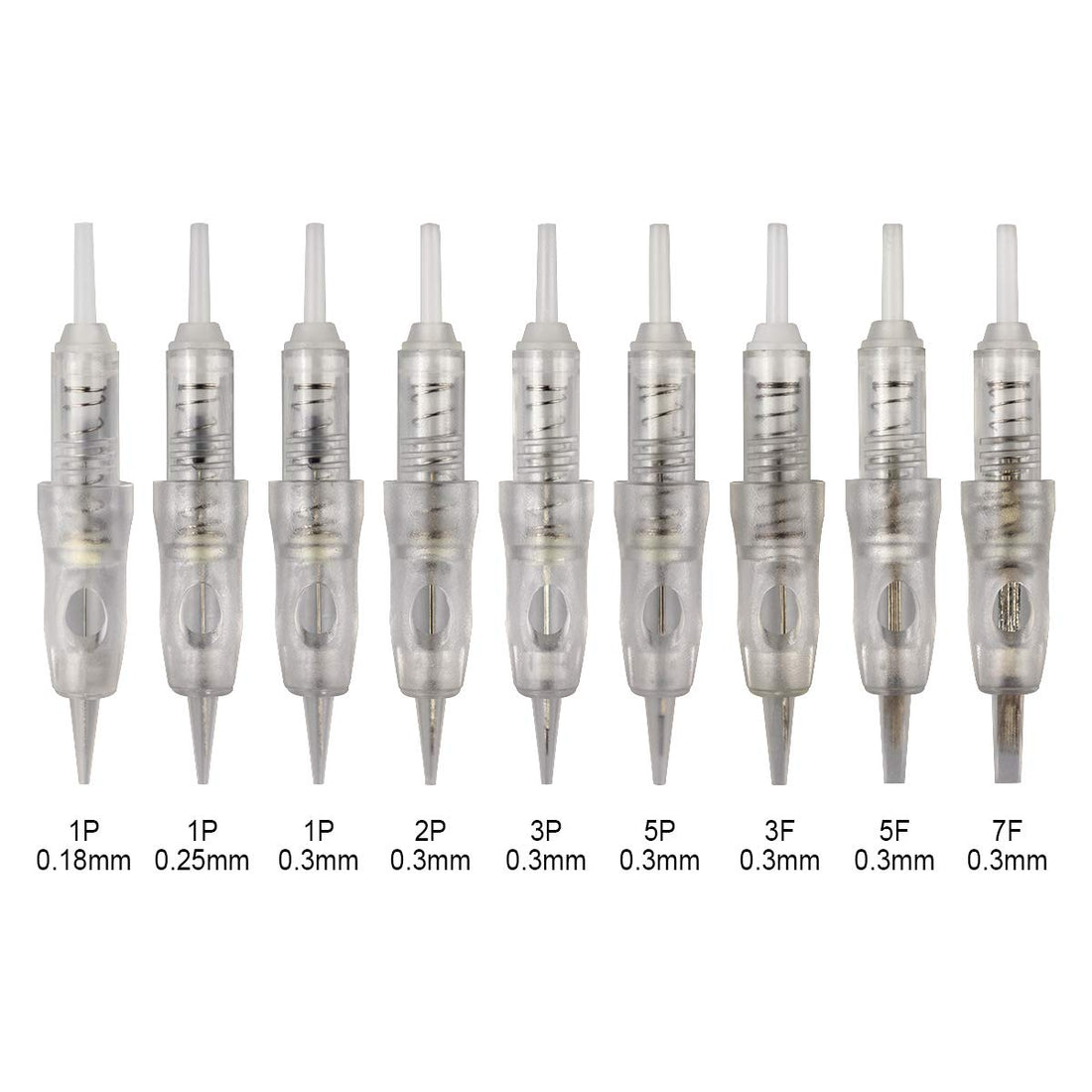 20pcs Permanent Makeup Shading Needles 3RL Eyebrow Shading Needles for Permanent Makeup Machine Pen