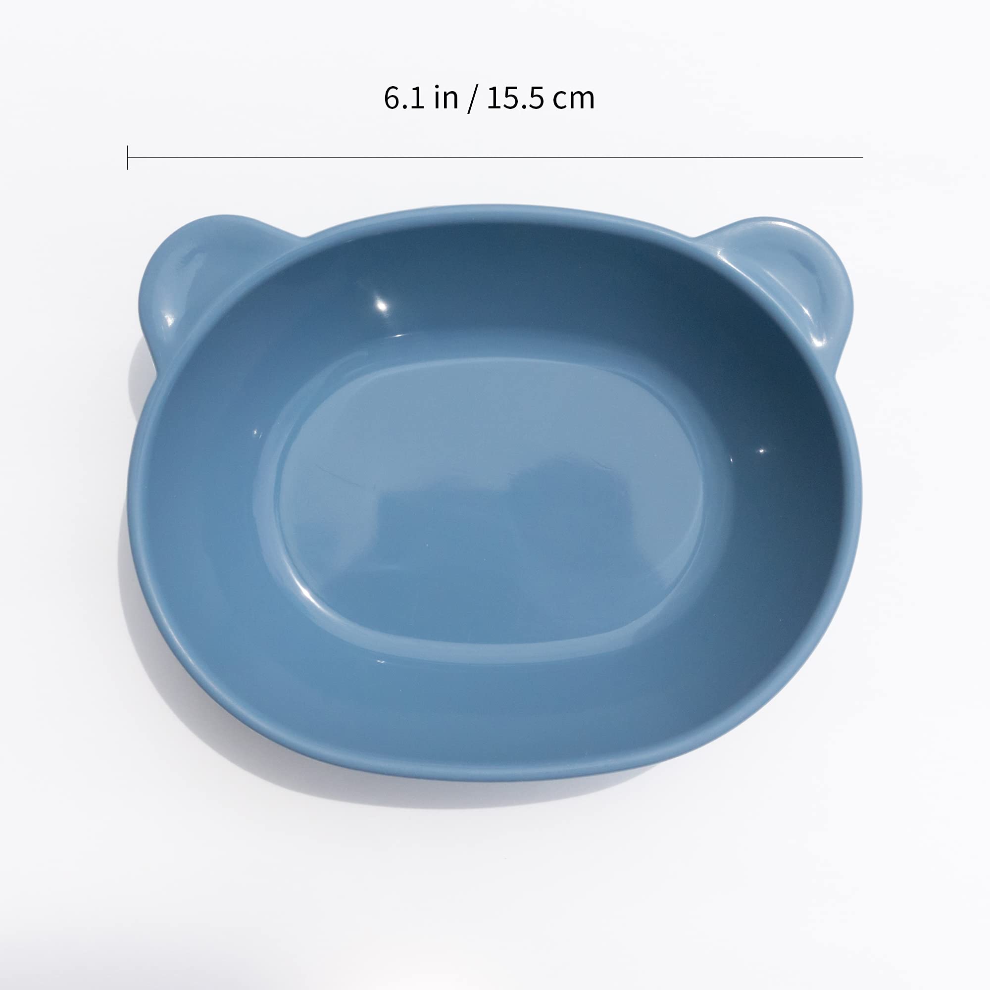 BLUE GINKGO Silicone Kids Bowls - Cute Silicone Bowls for Baby/Silicone Plates for Toddlers and Kids - Dishwasher Safe and Made in Korea (Blue)