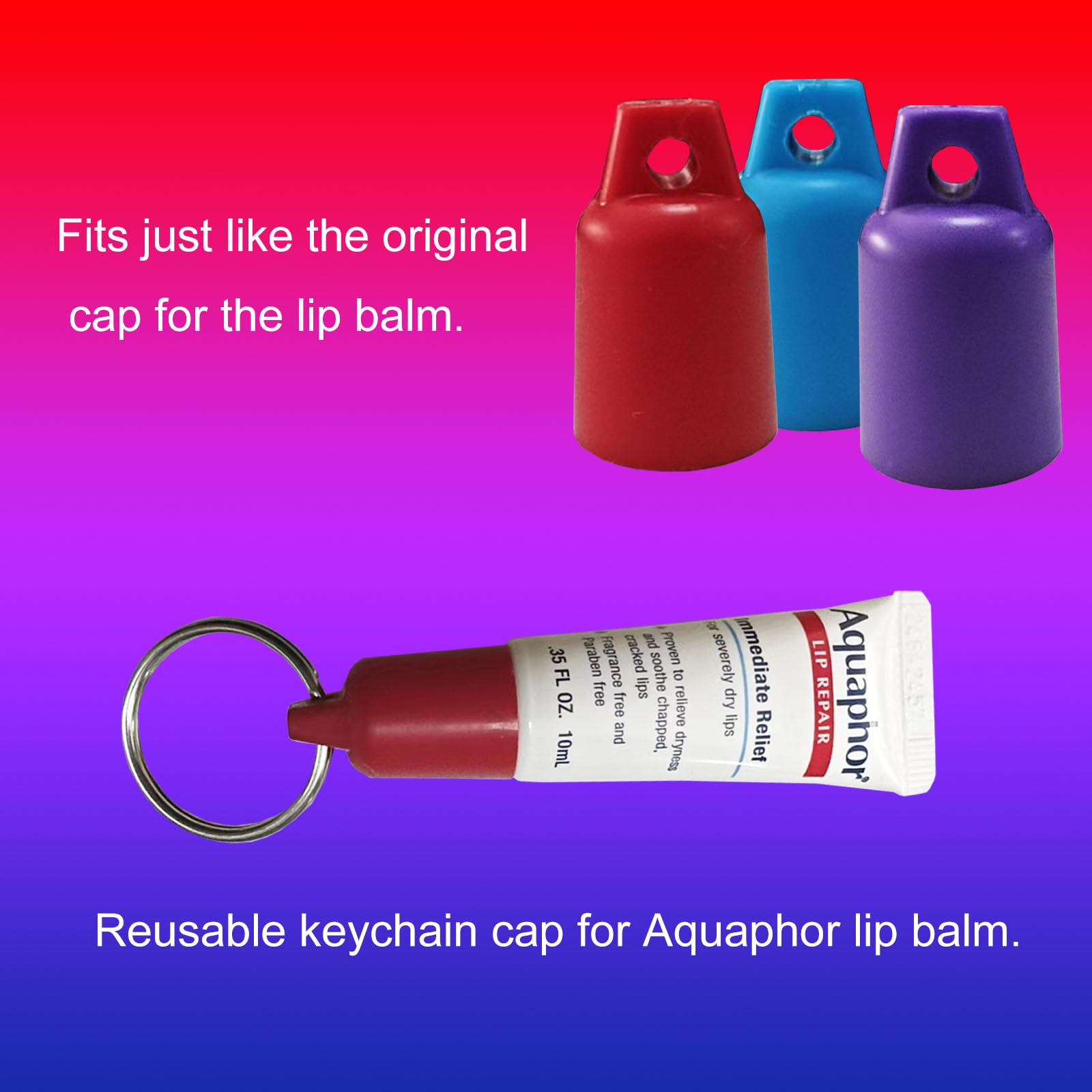 PIAOLGYI Cover for Aquaphor Lip Repair,Compatible with Aquaphor Lip Balm 0.35 FL OZ,3 Pcs(ONLY Cover)