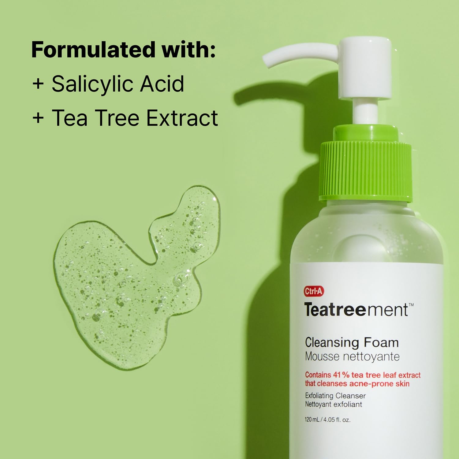 Dr.Jart+ Teatreement Cleansing Foam Face Wash for Oily Skin | Korean Skin Care, 4.05 Fl Oz