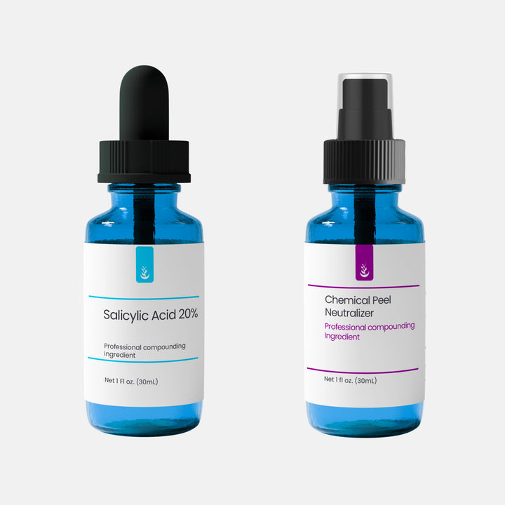 Pure Original Ingredients Salicylic Acid 20% Solution with Neutralizer (30 mL each), Glass Dropper