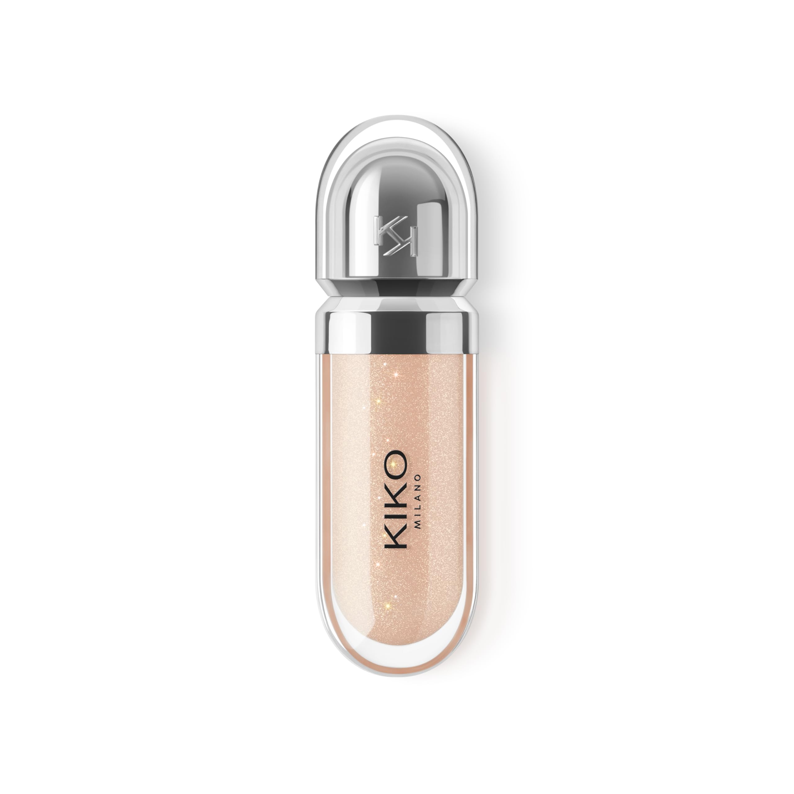 KIKO MILANO - 3d Hydra Lip Gloss 02 Softening Lipgloss for a 3D look | Natural Beige Color | Non-Comedogenic | Professional Makeup