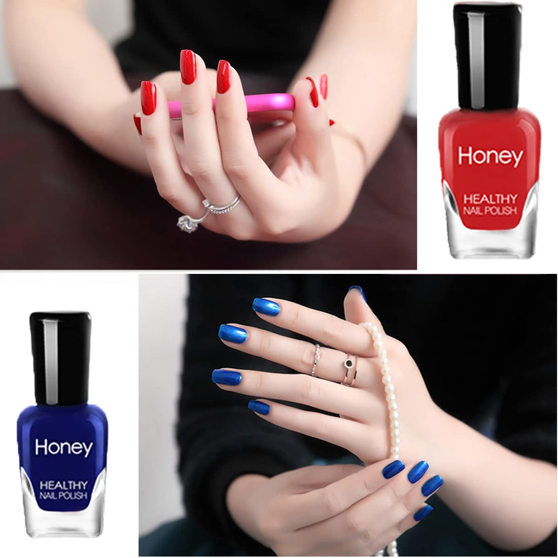 Tophany Non Toxic Nail Polish Set, Easy Peel Off and Fast Dry Nail Polish Set for Pack, Eco Friendly and Organic Water Based Nail Polish for Women,Teens(12 Bottles, 5ML)