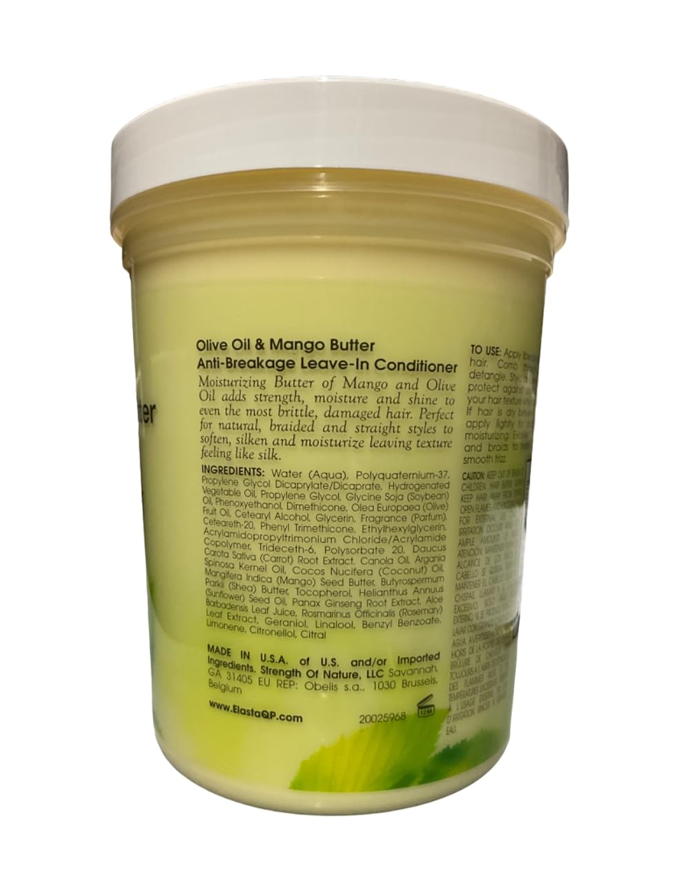 Olive Oil & Mango Butter Leave In Conditioner by ElastaQP