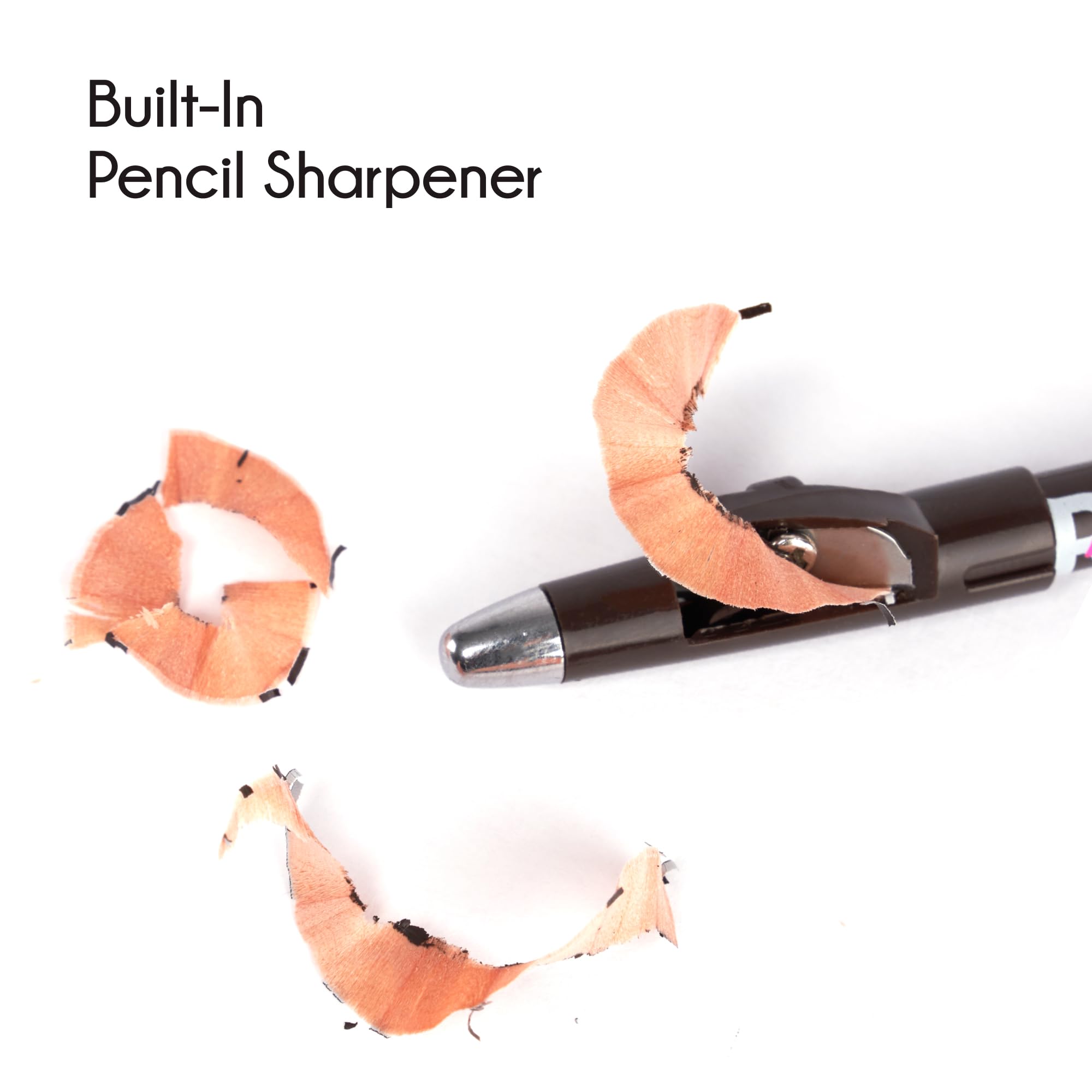 Kiss Go Brow Eyebrow Wooden Pencil Light Medium Brown(6 Pieces)