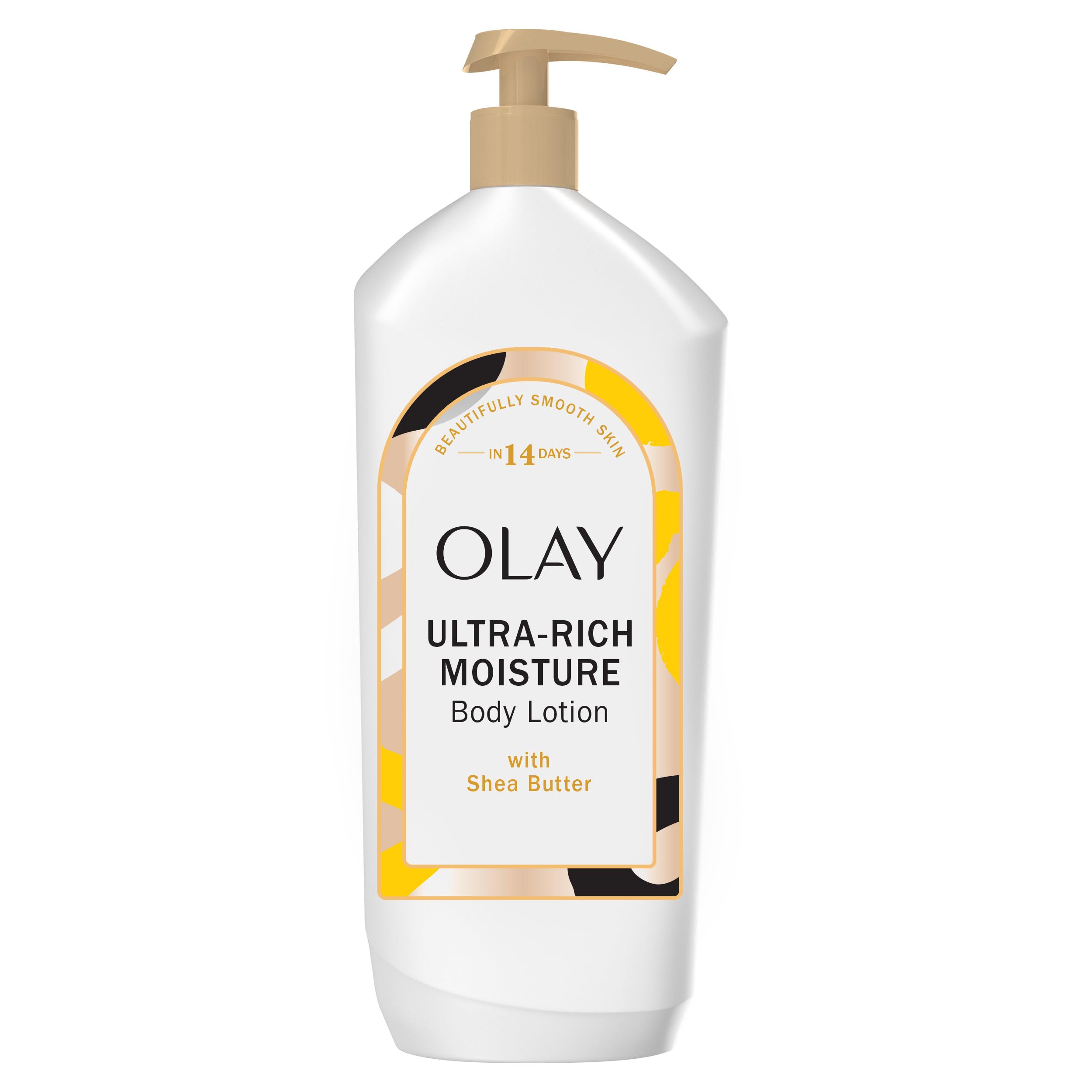 Olay Ultra Rich Moisture Hydrating Body Lotion for Women, Absorbs Instantly, Formulated with Vitamin B3 Complex, Shea Butter Scent, 18 fl oz