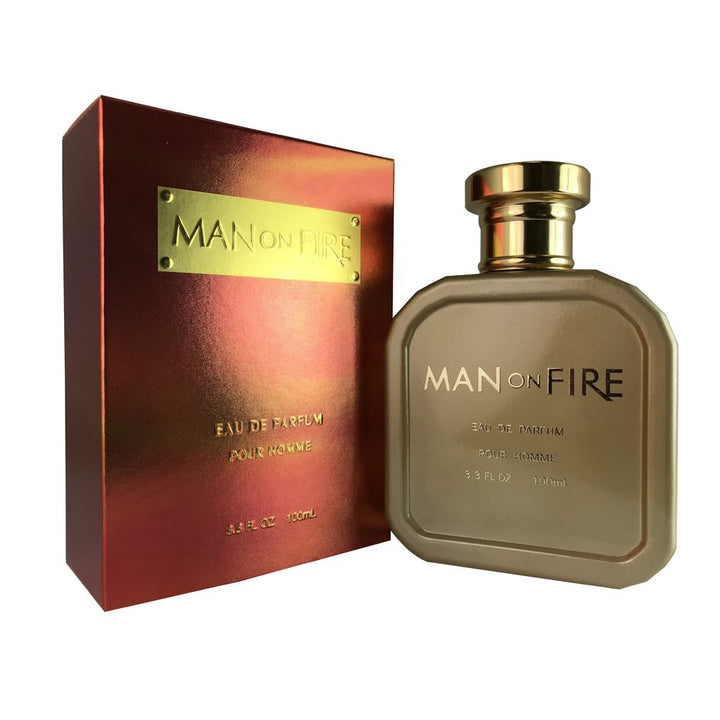 YZY YZY Man On Fire Pour Homme Eau de Parfum Spray, 3.3 Ounce