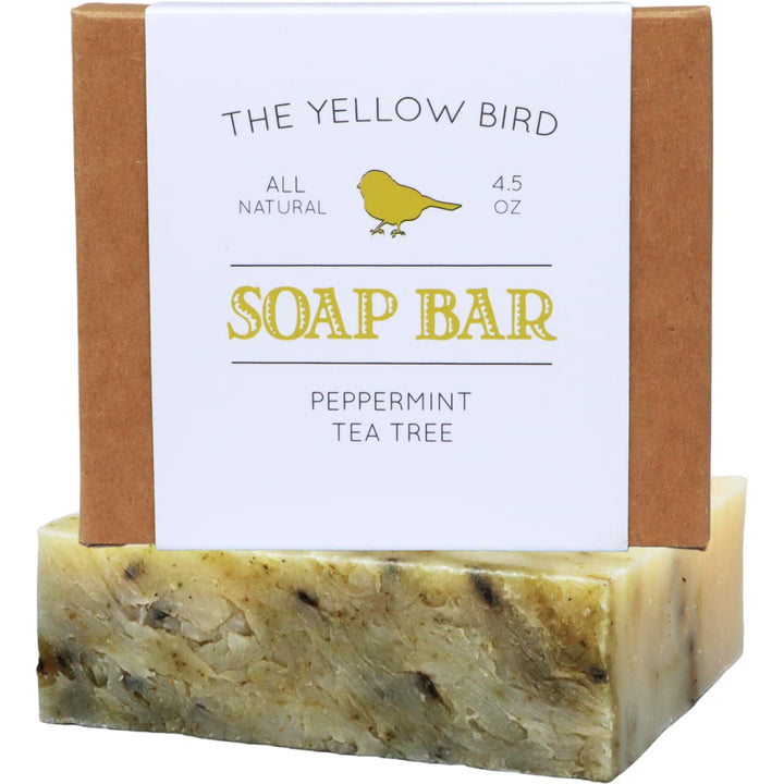 Peppermint &Amp; Tea Tree Soap Bar. All Natural Antifungal Soap For Acne, Athlete'S Foot, Ringworm, Jock Itch. Organic Body &Amp; Face Wash For Men And Women