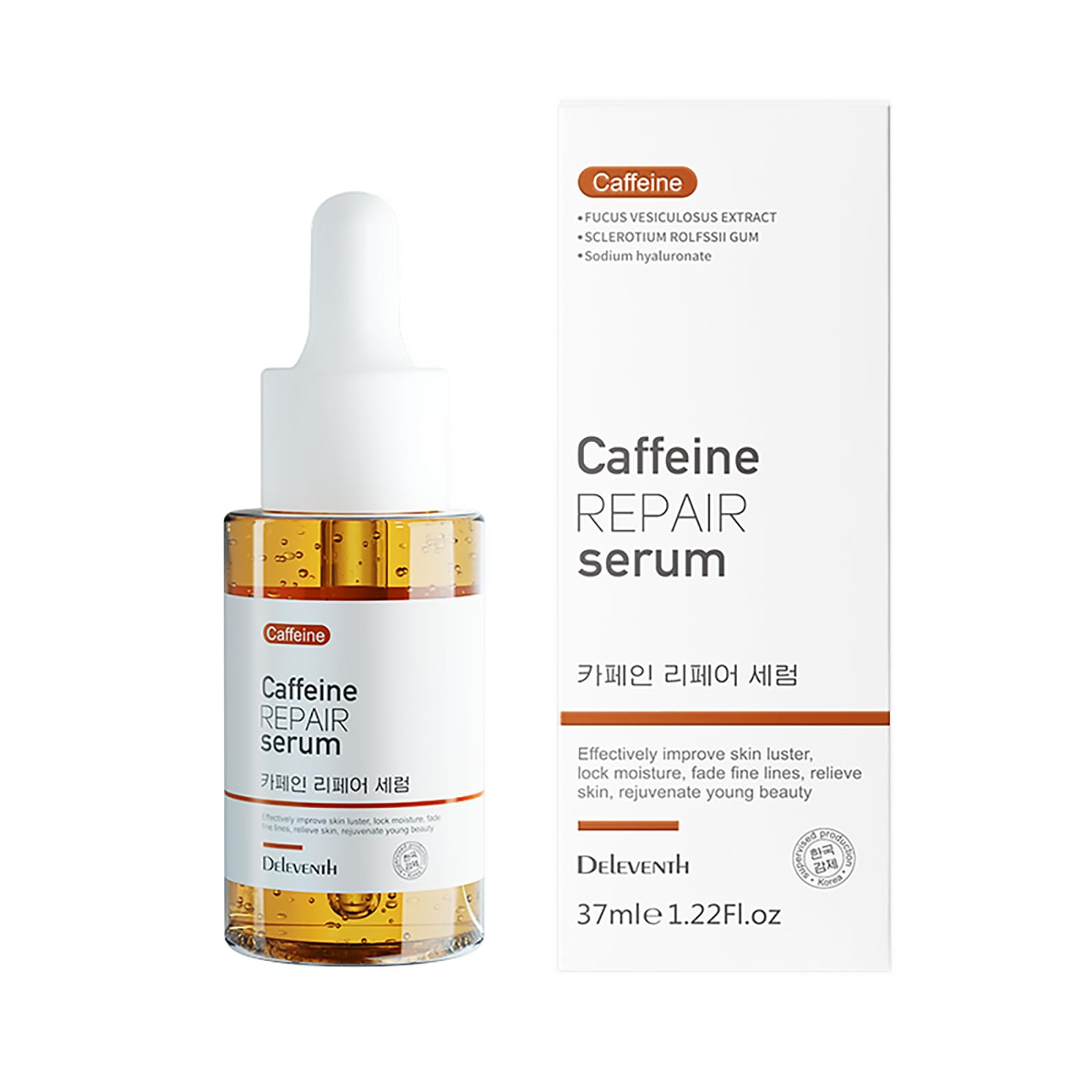 DEleventh Korea Caffeine Face Serum 37ml / Anti-Aging & Anti-Oxidation, Repair and Rejuvenate for Youthful Beauty
