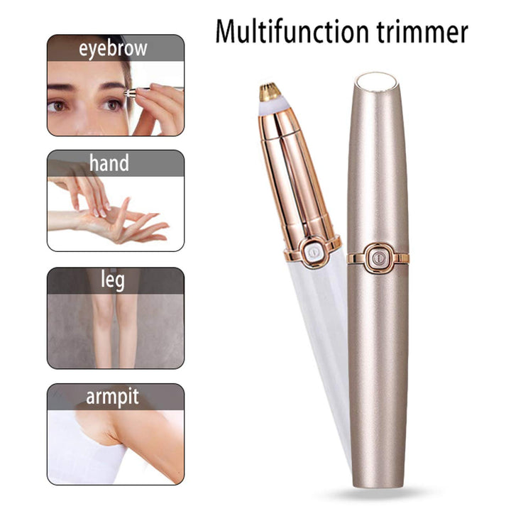 Eyebrow Hair Remover Trimmer For Women, Face, Lips, Rechargeable