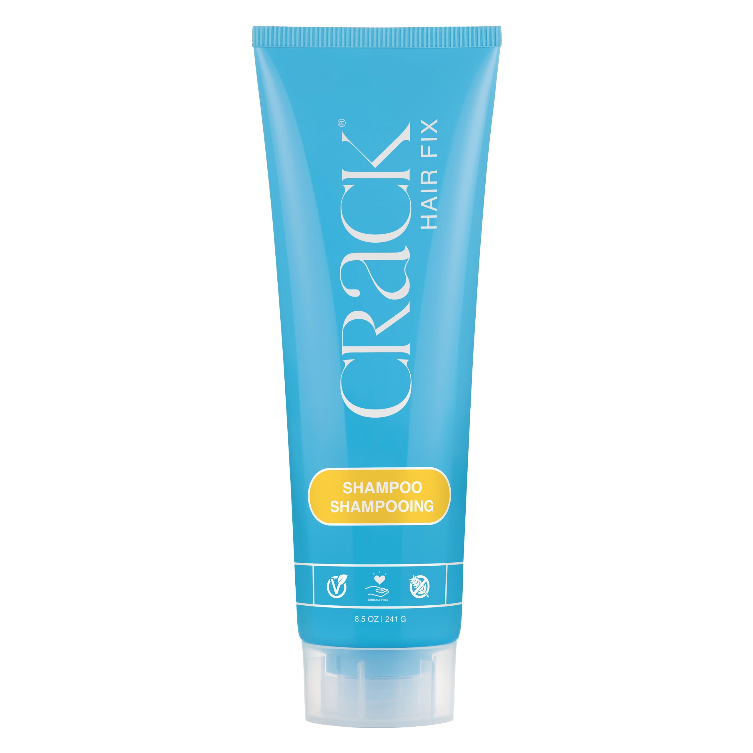 CRACK HAIR FIX Clean & Soaper Shampoo - Moisturizes & Protects Hair From Dryness, Helps Reduce Breakage & Improves Texture, and Restores Youthful Shine ( 10 Oz / 300 Milliliter )