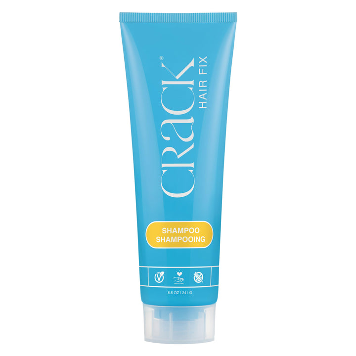 CRACK HAIR FIX Clean & Soaper Shampoo - Moisturizes & Protects Hair From Dryness, Helps Reduce Breakage & Improves Texture, and Restores Youthful Shine ( 10 Oz / 300 Milliliter )