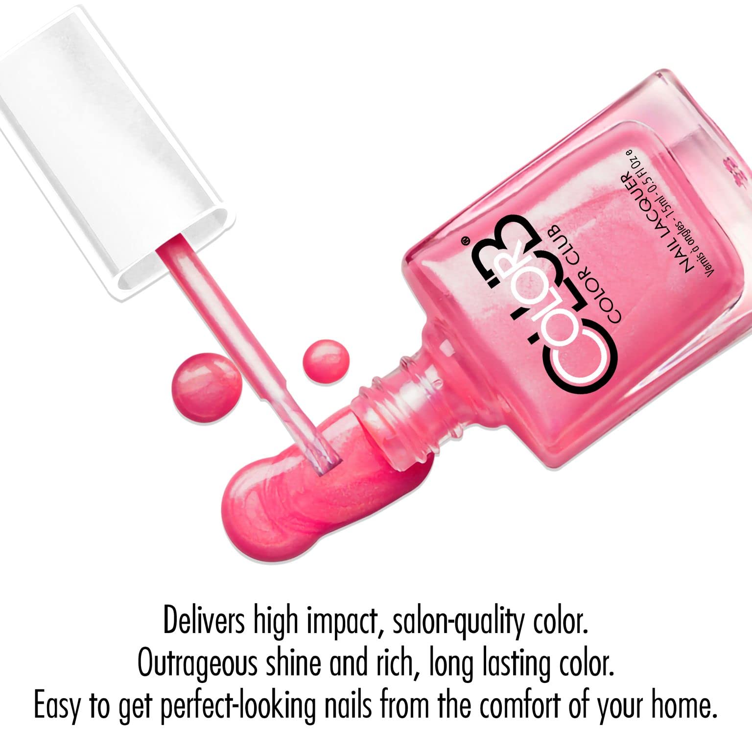 Color Club Fiesta Collection Nail Polish Flamingo Pink AD