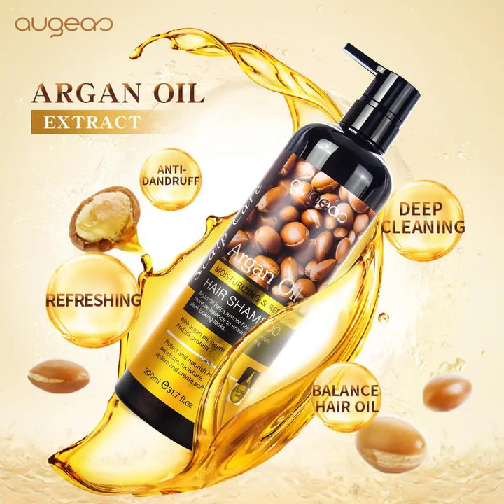 Generic Argan Oil Shampoo & Conditioner Set - Cleanses, Moisturizes, Anti-Dandruff, Increases Circulation for Full Hair