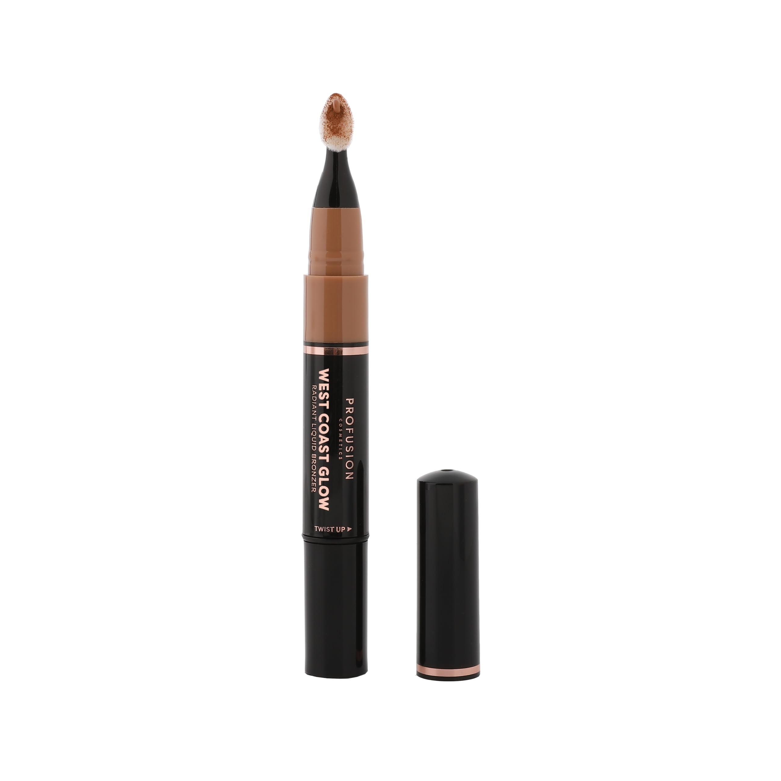 Profusion Cosmetics - West Coast Glow Radiant Liquid Bronzer for Comfortable and Glamorous Finish with Liquid Formula, Proficient Beauty Tool, Newport