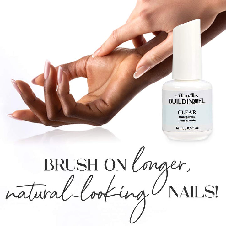 IBD Building Gel, Hard Gel Nail Extension, Clear, 0.5 oz