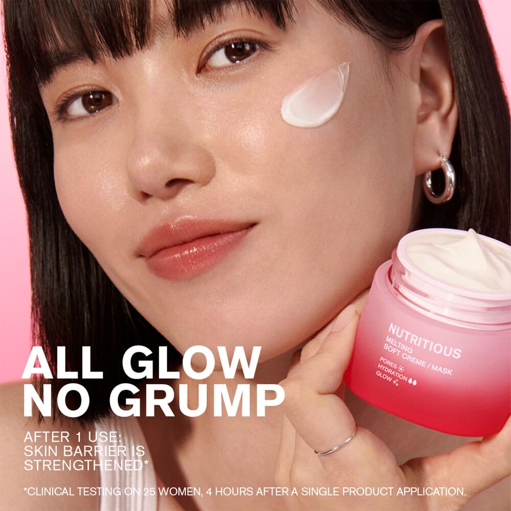 Estée Lauder Nutritious Melting Soft Cream Moisturizer/Face Mask with Niacinamide | Pore Minimizing, Travel Size, 0.5 Ounce