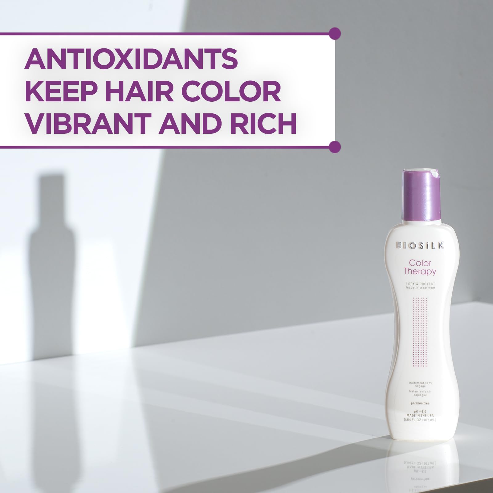 BioSilk Color Therapy Lock & Protect Leave-in Treatment 167ml/5.64oz