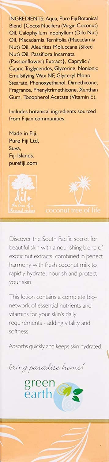 PURE FIJI Body Lotion Hydrating - Moisturizing Lotion for Dry Skin with Coconut Milk and Vitamin E, Organic Body Lotion For Women and Men, Mango Scent, 3 oz