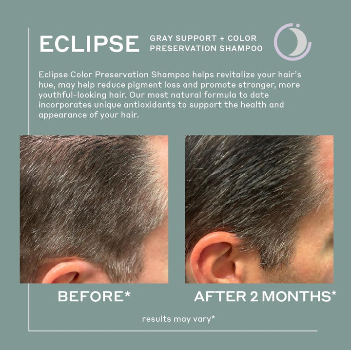 Zenagen Eclipse Color Preservation + Gray Support Shampoo | Protects And Preserves Hair Color, Reduces Gray Appearance, Nourishes And Strengthens Hair, Plant-Based, Color-Safe, Vegan, All Hair Types