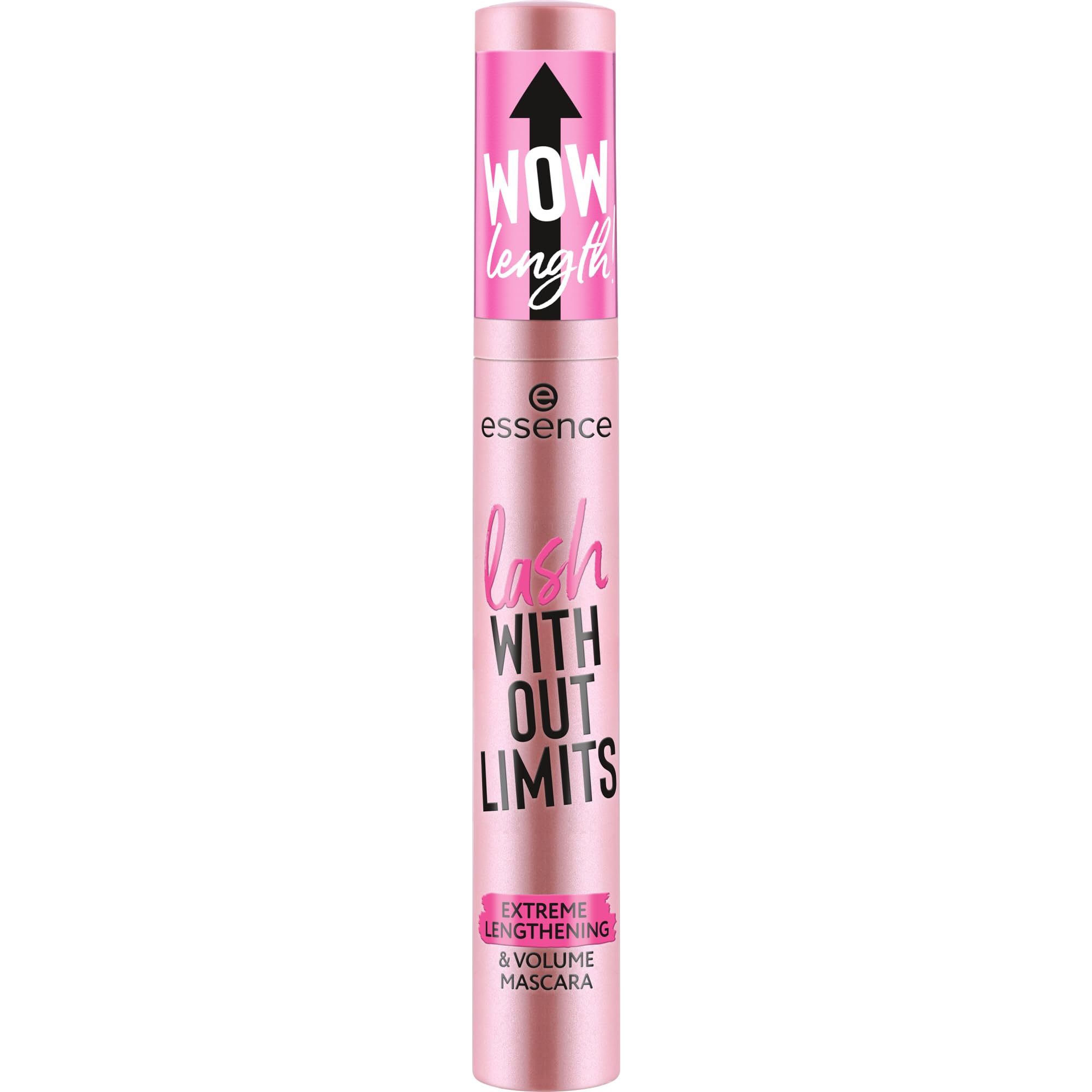 essence | Lash Without Limits Extreme Lengthening & Volume Mascara (01 | Extra Black) | Volumizing & Lengthening | Vegan, Cruelty Free & Paraben Free