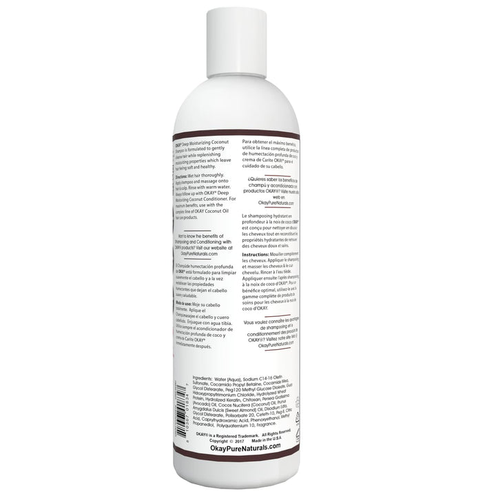 Okay Coconut Oil Deep Moisturizing Shampoo, 12 Ounce by Okay